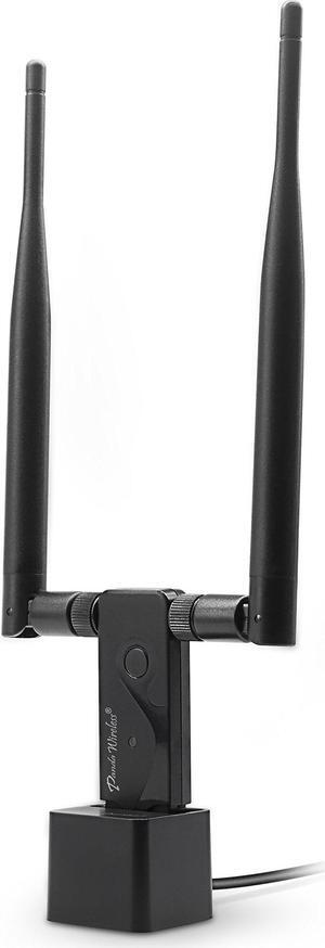 Panda Wireless PAU09 N600 Dual Band (2.4GHz and 5GHz) Wireless N USB Adapter W/Dual 5dBi Antennas - Windows 7/8/8.1/10/11, Mint, Ubuntu, openSUSE, Fedora, Centos, Kali Linux and Raspbian