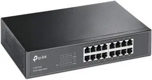 Gigabit Desktop Switch 16port 16/10/100/1000m & Metal Case