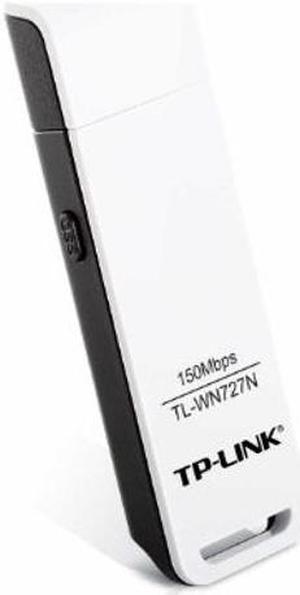 TP-Link Wireless N150 USB Adapter,150Mbps, w/WPS Button, IEEE 802.1b/g/n, WEP, WPA/WPA2 (TL-WN727N)