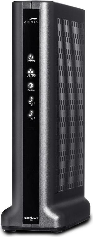 ARRIS SURFboard T25 DOCSIS 3.1 Gigabit Cable Modem , Comcast Xfinity Internet & Voice , Two 1 Gbps Ports , 2 Telephony Ports , 800 Mbps Max with Xfinity Internet Plans,Black