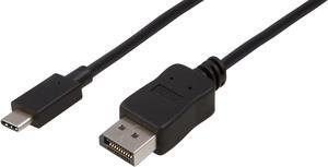 Accell USB-C to DisplayPort Cable - USB 3.1 Type-C to DisplayPort 1.2 Cable - 6 Feet, 4K UHD @60Hz - Compatible with Thunderbolt 3, MacBook Pro 2016 & iPad Pro, Dell, Samsung, and More (U188B-006B)