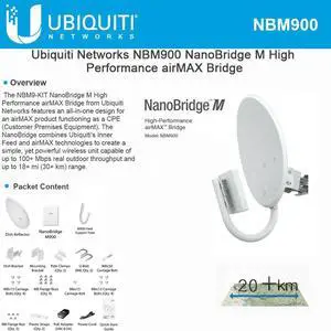 Ubiquiti NanoBridge M Wireless Bridge (NBM9)