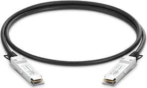 100G QSFP28 DAC Patch Cable, 0.5M (1.64ft) QSFP28 to QSFP28, Passive Direct Attach Copper Twinax Cable Compatible with Cisco QSFP-100G-CU0.5M, Fortinet and More