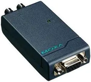 MOXA TCF-90-M-ST Serial Port Powered RS-232 to Multi-Mode ST Fiber Optic Converter, up to 5Km, NOT UL Approved.