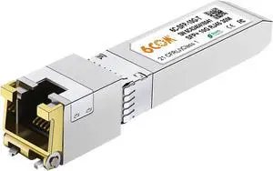 6COM 1.25G/2.5G/5G/10GBase-T SFP+ Transceiver, 10G SFP+ to RJ45 Copper Module, CAT.6a/7, up to 30 Meters, for Cisco SFP-10G-T-S, Ubiquiti uacc-cm-rj45-mg, D-Link, Supermicro, MikroTik S+RJ10 and More
