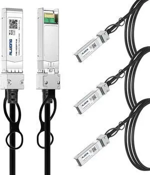 4-Pack 1m/3.28ft 10G Direct Attach Copper Cable, SFP+ Passive Twinax DAC Cable for Cisco SFP-H10GB-CU1M, Ubiquiti, Arista, D-Link, Huawei, Intel, Meraki, Mikrotik, Netgear, TP-Link etc.
