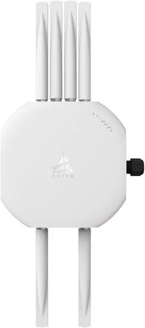 BROWAN WiFi 6 Access Point AX6600 Tri-Band AP MU-MIMO 8 Spatial Streams | 6 Detachable Antennas WPA3 Hop Distance up to 1000 Feet Coverage 300 Devices IP68 Waterproof Dustproof Prism MO10
