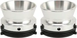 1 Pair Nab Hub Adapters, 10 Inch Opener Universal Loading Device for Studer for ReVox for Akai for Teac, Polished Aluminum Hub Adapter Silver