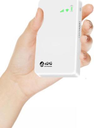 4G LTE Portable WiFi Mobile Hotspot, Unlocked Wireless Internet Router Devices with SIM Card Slot, 300Mbps Portable Mini WiFi Router, Support 10 Devices Connected