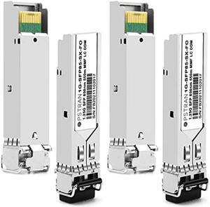 OPSTRAN 1000BASE-SX SFP Optical Transceiver Module Compatible with Fortinet FN-TRAN-SX FG-TRAN-SX FR-TRAN-SX 850nm 550m DDM Duplex LC MMF 4 Pack