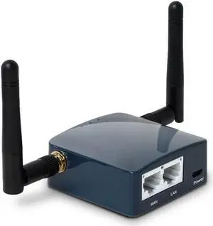 GL.iNet GL-AR300M16-Ext Portable Mini Travel Wireless Pocket Router - WiFi Router | OpenWrt | 2 x Ethernet Ports | OpenVPN/Wireguard VPN for Public & Hotel Wi-Fi | USB 2.0 Port | 2 x External Antennas