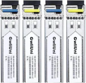 2 Pairs 40km SFP 1.25G BIDI Single Mode Fiber Module Network Transceiver, LC Interface for Cisco, Netgear, MikroTik, Ubiquity, DLink etc,