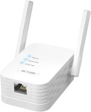 ioGiant AC1200Mbps Universal WiFi to Ethernet Adapter, Support Extended WiFi Disabling Functionality, 2.4G/5G Wireless Bridge w/ RJ45 Port for Printer, Smart TV, Blu-Ray Player, PlayStation, DVR, etc.
