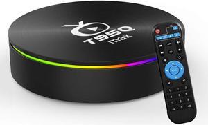 Android 9.0 TV Box 4GB RAM 32GB ROM T95Q Max Android TV Boxes Quad-Core Amlogic S905X3 64bit Support 2.4/5G WiFi/H.265 Bluetooth 4.1 100M LAN