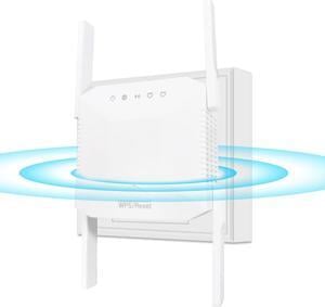 WiFi Repeater Extender Signal Booster for Home - Rapid Setup 2.4GHz Long-Range Internet Booster, 300Mbps, WiFi Extender with Ethernet Port