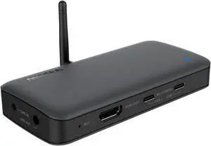 NearHub Air All in One Hub Multiport Adapter with HDMI,3 USB Type-C,1 Network Port, Simultaneously Connect Microphone, Camera, Smart whiteboard or TV for BYOM Hybrid Meeting