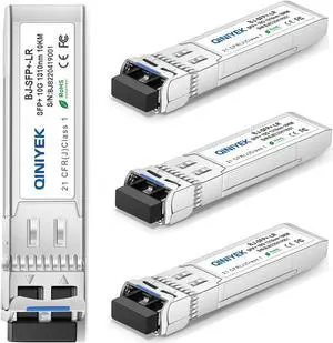 4Pack 10GBase-LR SFP+ Transceiver, 10G Singlemode SFP+ Duplex LC Module,Compatible for Cisco SFP-10G-LR, Ubiquiti UF-SM-10G,Meraki, Mikrotik, Supermicro, Netgear,SMF,1310nm,10km,DDM 4Pack 10GBase-LR SFP+ Transceiver, 10G Singlemode SFP+ Duplex LC Module,Compatible for Cisco SFP-10G-LR, Ubiquiti UF-SM-10G,Meraki, Mikrotik, Supermicro, Netgear,SMF,1310nm,10km,DDM