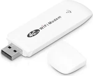 USB Adapter, 150mbps 4G LTE TDD FDD GSM Mini Router with LED Indicated, Modem Dongle with SIM Card Slot, Up to 10 User, for Win XP 7/8/10, for Vista, for OS X, for Android, for