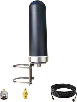 Omni Directional 5G 4G LTE 2.4GHz 5.8GHz WiFi Hotspot Cellular Antennas Outdoor High Gain 10dBi Wideband 698-6000MHz Antenne for Routers/Modem/Signal Boosters