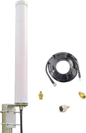 Omni-Directional 5G 4G LTE Antenna/Outdoor Wifi Antenna Long Range /4G LTE Antenna /ts9 Antenna/Cell Phone Antenna 698-3800MHz 12dBi for Modem/Router/Cell Signal Booster