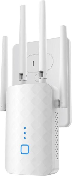 1.2Gbps WiFi Extender, wifi extender signal booster for Home | Dual Band 5GHz&2.4GHz, 2024 Fastest, Broader Coverage Than Ever, Internet Booster WiFi Repeater w/Ethernet Port, Alexa/Fire TV Compatible