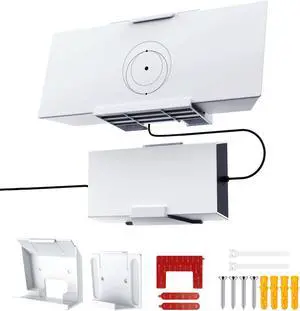 TiMOVO Starlink Gen 3 Router Mount, Starlink Mounting Kit for Router and Power Supply, Wall Mount Holder Set with Screws & Removable Adhesive, V3 Internet Kit Satellite Bracket