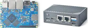 Nanopi R6C Mini Wireless WiFi Router OpenWRT with PCle Gbps Ethernet LPDDR4X 8GB RAM RK3588S Soc 6Tops NPU Mali-G610 GPU for NAS Smart IoT Gateway Support Ubuntu Debian (with CNC Metal Case)