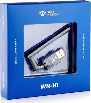 WiFi Nation® 802.11ac AC600 Fast USB WiFi Adapter, Wireless dongle with 2dBi dipole SMA Antenna, chipset: Realtek RTL8811AU, Dual Band 2.4GHz or 5GHz, Windows, MacOS and Linux Supported