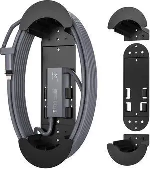 XLTTYWL Starlink Ethernet Cable Caddy, Star Link Mounting Kit ABS Stability Starlinks Gen 3 Cord Management Accessories for StarLink Cable and Starlink V2 Ethernet Adapter(Black)