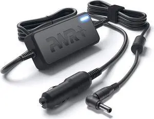 CAR Charger for Dell Inspiron 11 13 14 15 15R 17 17R 1000 2000 3000 4000 5000 6000 7000 Series Laptop Charger - UL Listed 90w 65w 45w Extra Long 10 Ft Cord Power Supply DC