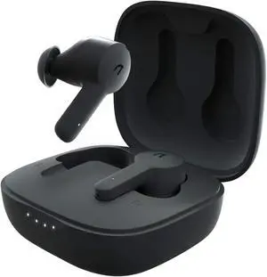 ABKO Active Noise Cancelling True Wireless Earbuds ANC Bluetooth Headphones in-Ear USB-C Wireless Charging with Microphone Built-in Mic EC10 Black