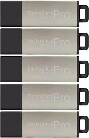 Centon DataStick Pro USB 3.0 Flash Drive 8GB x 5, Silver Metallic (S1B-U3P17-8G-5)