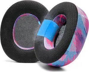 WC Freeze Nova Pro Wireless - Hybrid Fabric Cooling Gel Replacement Earpads for Steelseries Arctis Nova Pro Wireless by Wicked Cushions, Improved Durability, Thickness & Sound Isolation | Speed Racer