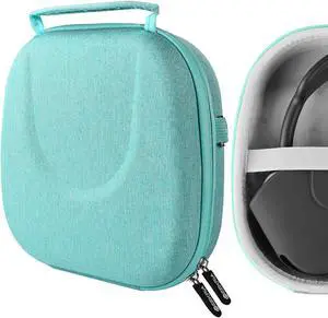 Geekria Shield Headphones Case Compatible with AirPods Max Headphones Case, Replacement Hard Shell Travel Carrying Bag with Cable Storage (Green)