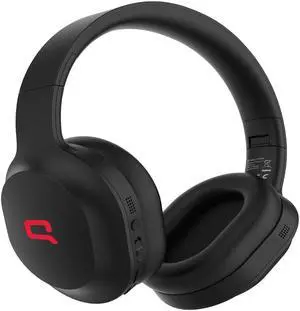 Compaq Active Noise Cancelling Headphones, Wireless, Over Ear Bluetooth Headphones, Premium Sound, Gaming Headset, 50H Playtime, Fast Charge, Soft Ear Pads (Black)