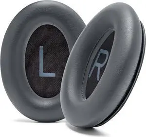 WC PadZ QC45 - Earpads for Bose QuietComfort 45 / QuietComfort Se/QuietComfort Wireless, Made by Wicked Cushions | Extra Thick Cushion | Premium Durable Stitching | Eclipse Grey