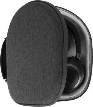 Geekria Shield Headphones Case Compatible with JBL Tune 770NC/760NC, Tune 750BTNC/710BT, Live 770NC, Replacement Hard Shell Travel Carrying Bag with Cable Storage (Dark Grey)