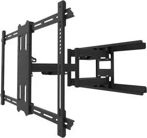 Kanto PDX650SG Stainless Steel Outdoor Full Motion TV Mount for 37" to 75" TVs Up to 125 lb | Stainless Steel Arms | Integrated Cable Management | Low Profiles | 21.7" Extension | Black