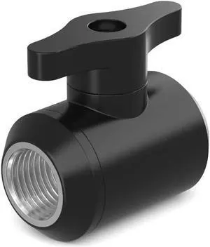 PrimoChill Female to Female G 1/4 Drain Valve - Satin Black