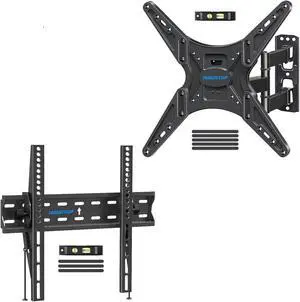 MOUNTUP Tilting TV Wall Mount for 26-55 Inch TVs & Single Stud TV Wall Mount Swivel TV Wall Mount