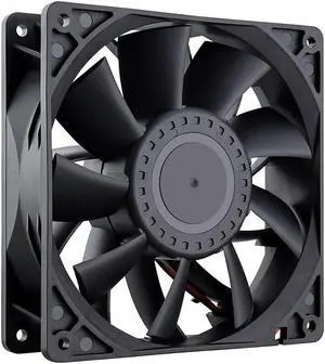 GDSTIME 140mm High Static Pressure Cooling Fan 2-Pin 140x140x38mm DC 12V Ball Bearing for Radiator Heatsink