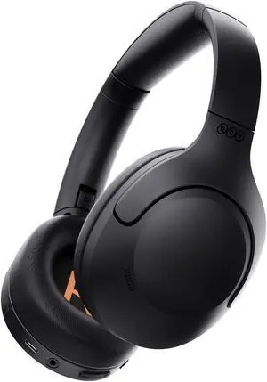 QCY H3 LITE Active Noise Cancelling Headphones, Wireless Over Ear Bluetooth Headphones, 60H Playtime, Muti-Point Connection, Bluetooth 5.3 Headsets for Travel, Home Office(Black)