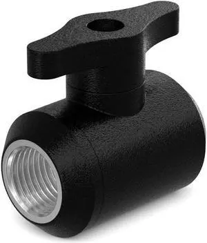PrimoChill Female to Female G 1/4 Drain Valve - TX Matte Black