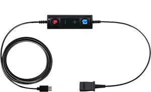 TruVoice QD to USB-C Adapter Cable Compatible with Any Plantronics Wired Headset with a Quick Disconnect (QD) - Cable includes One Touch Illuminated Mute and Volume Call Control