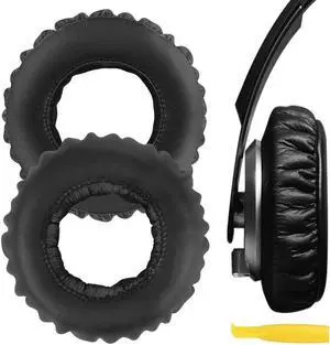 Geekria QuickFit Replacement Ear Pads for Sony MDR-XB500 Headphones Ear Cushions, Headset Earpads, Ear Cups Cover Repair Parts (Black)