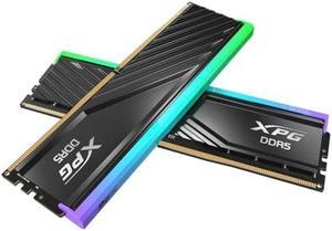 XPG Lancer Blade RGB Gaming DDR5 6000MHz CL30 32GB (2 x 16GB) PC5-48000 RAM 288-Pins UDIMM Desktop Memory Kit Black