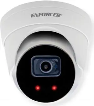 Seco-Larm EV-N2506-2W4Q Tri-Stream IP Fixed Turret Camera, 1/2.7" 5MP Smartsens CMOS, H.265/H.264, IR Range Up to 98Ft, 12VDC, PoE 802.3af, Weather-Resistant