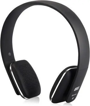 August EP636 Bluetooth Headphones - Wireless On-ear Headphones with NFC / Headset Microphone - Black