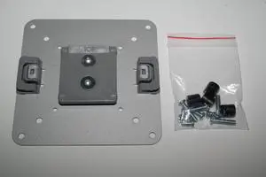 SILVER VESA PLATE MONITOR PLATE MOUNT 100X100MM FOR M8 M2 M-FLEX WITH SCREWS