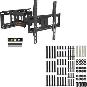 ELIVED TV Wall Mount Full Motion for Most 26-65 Inch TVs Max VESA 400x400mm 99 lbs, Plus TV Mounting Hardware Kit Includes Screws, Washers, Spacers and Concrete Anchors YD1013